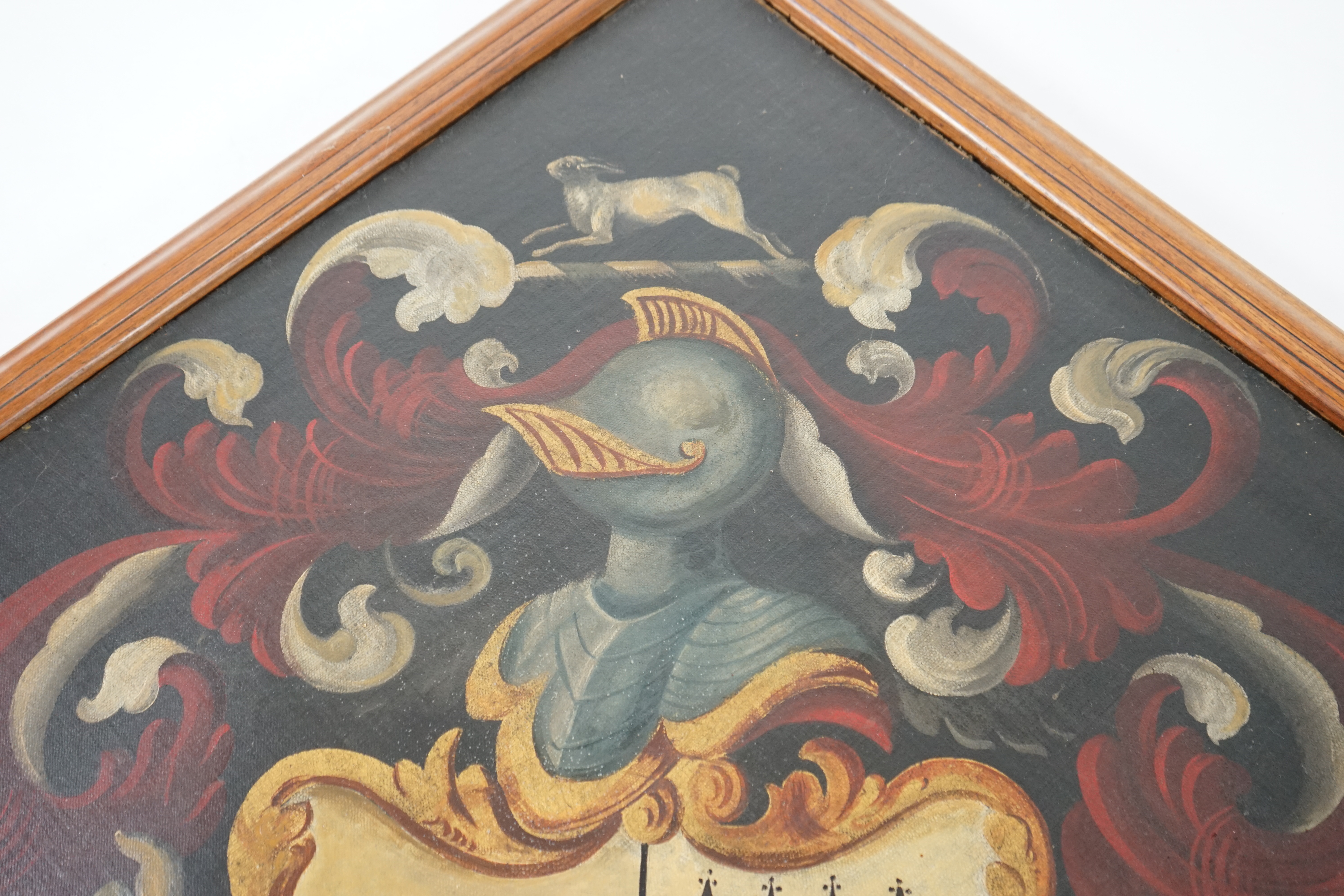 An early 19th century oil on canvas hatchment
